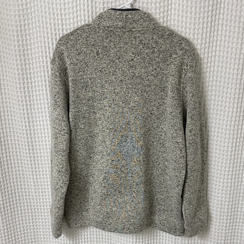 Eddie Bauer Men's Radiator Fleece Snap Mock Gray Pullover XL - Picture 3 of 4